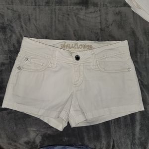 Wallflower Low Rise White Shorts Size 3